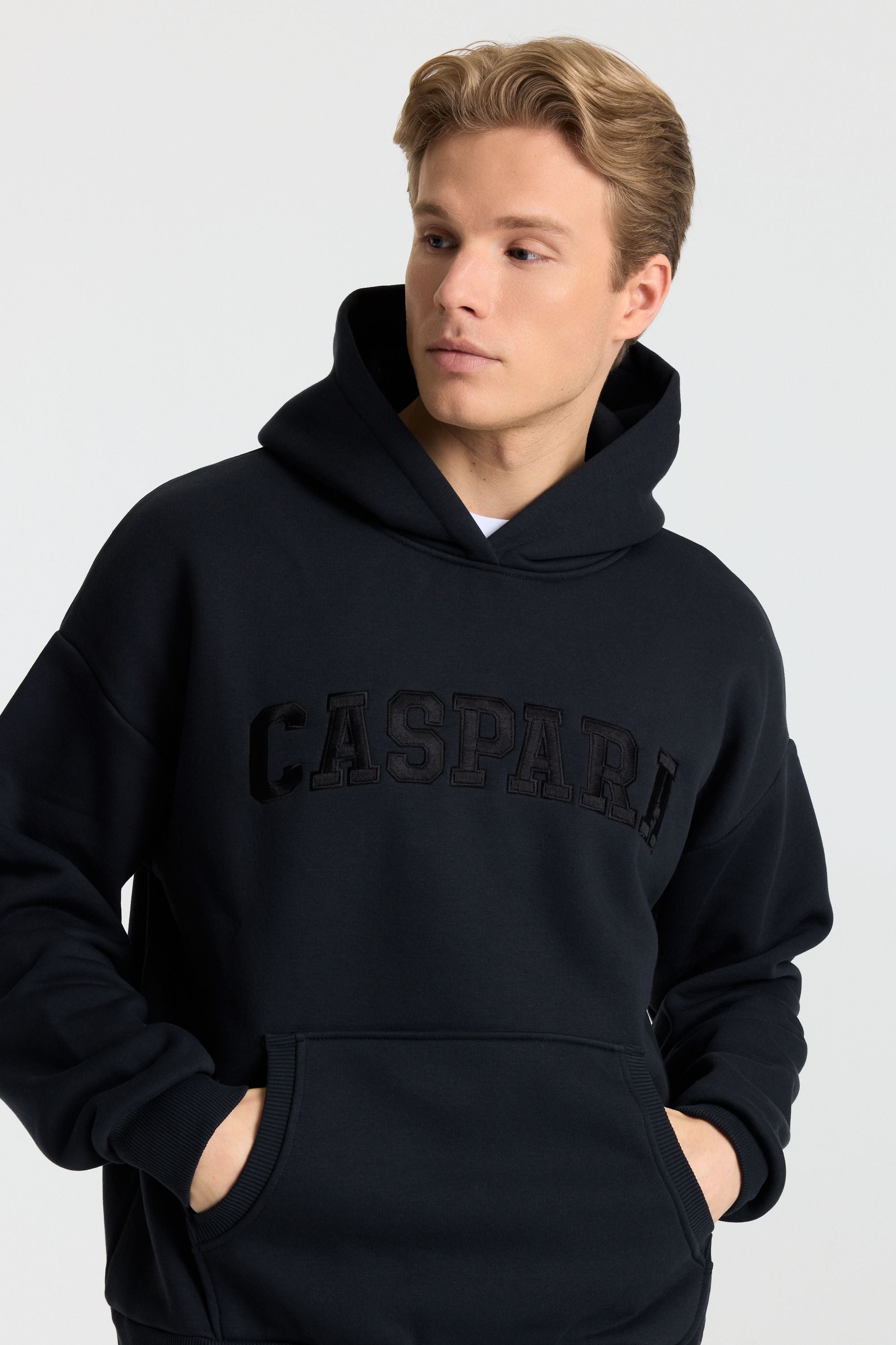 M. Varsity Hoodie - Jet Black